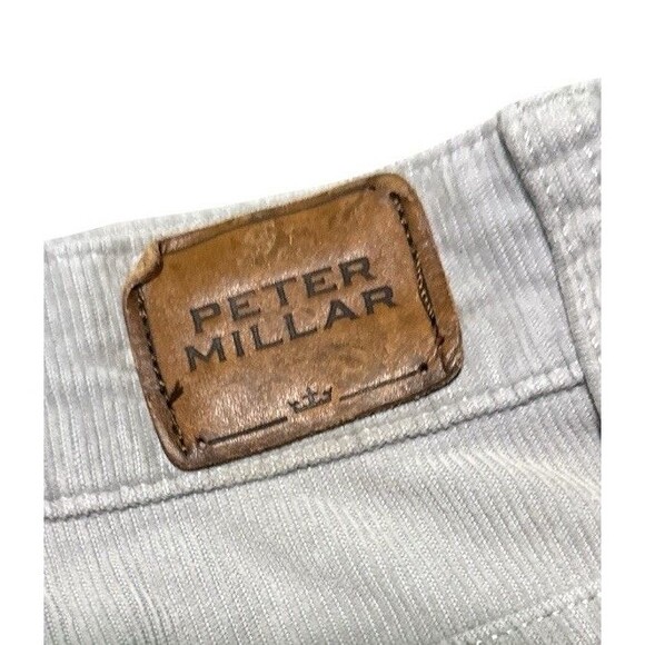 Peter Millar Pants Mens 42x30 Southern Comfort Gray Corduroy Stretch 5-Pocket - Picture 4 of 4